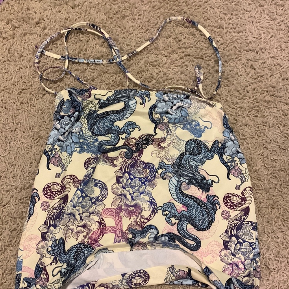Open back bershka top